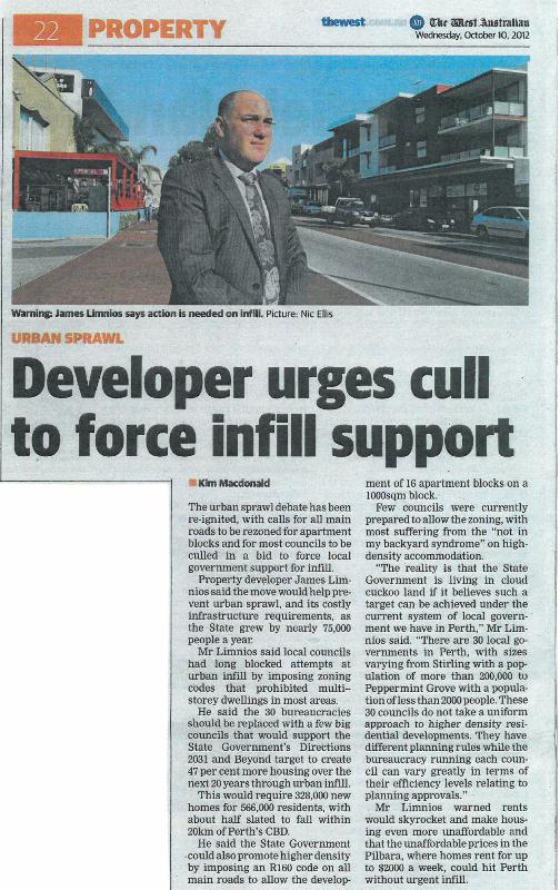 Developer urges cull to force infill support